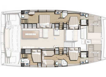 Chartern Sie katamaran in Marina Sukosan (D-Marin Dalmacija) - Bali 5.4 - 5 cab.