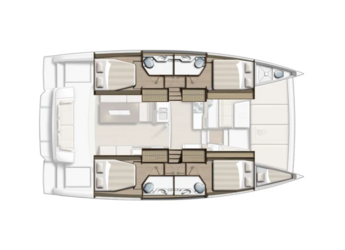 Louer catamaran à Volos - Bali 4.2 - 4 + 2 cab.