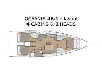 Alquilar velero en ACI Marina Split - Oceanis 46.1 - owner version