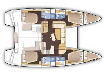 Rent a catamaran in Lefkas Marina - Lagoon 42