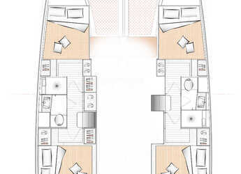 Rent a catamaran in Mykonos Marina - Excess 11 - 4 + 1 + 1 cab.