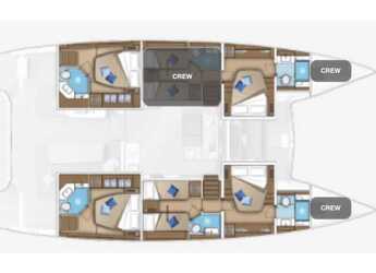 Rent a catamaran in Lefkas Marina - Lagoon 55