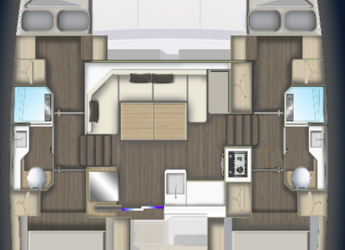 Rent a catamaran in Alimos Marina - Aventura 37