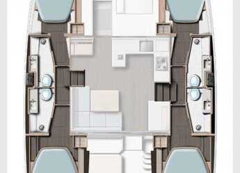 Rent a catamaran in Marina di Portorosa - Leopard 42 - 4 cab.