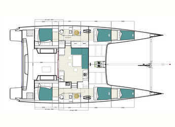 Chartern Sie katamaran in Marina Le Marin - ORC 57