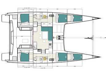 Rent a catamaran in Lavrion Marina - ORC 57