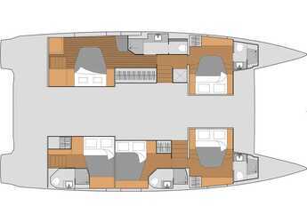 Chartern Sie katamaran in Perigiali Quay - Fountaine Pajot Aura 51