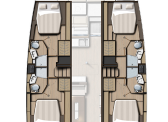 Noleggiare catamaran in Marina Frapa - Bali 4.4 - 4 + 1 cab.