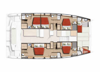 Chartern Sie katamaran in Marina Sukosan (D-Marin Dalmacija) - Bali 5.2 - 5 + 2 cab.