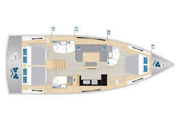 Alquilar velero en Marina Mandalina - Hanse 460 - 3 cab