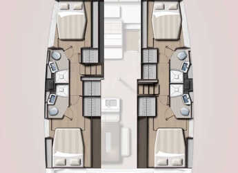 Chartern Sie katamaran in Port Purcell, Joma Marina - Bali 4.6 - 4 + 1 cab.