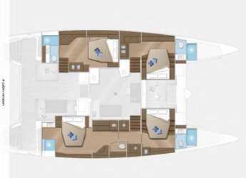 Rent a catamaran in Marina Skiathos  - Lagoon 52F