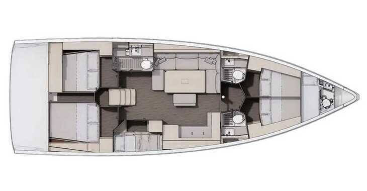 Chartern Sie segelboot in Pontile La Rosa dei Venti - Dufour 470