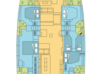 Chartern Sie katamaran in Marina Uturoa - Bali 5.4 - 5 + 1 cab.