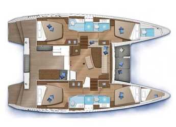 Alquilar catamarán en Puerto de Lefkas - Lagoon 42