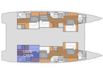 Chartern Sie katamaran in Adhamas - Fountaine Pajot - Aura 51