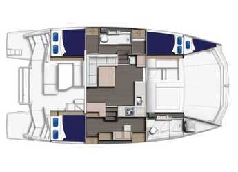 Louer catamaran à moteur à Club Naútico de Sant Antoni de Pormany - Leopard 43 Power Cat Full Equipe