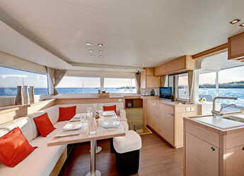 Rent a catamaran in Vlychada Marina - Lagoon 450  Flybridge
