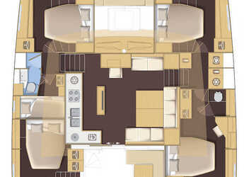 Rent a catamaran in Marina di Cagliari - Lagoon 52 F - 5 cab.