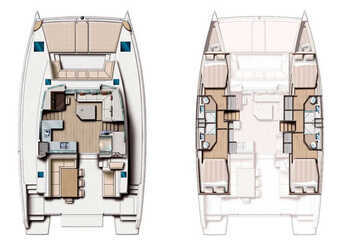 Noleggiare catamaran in Marina Frapa - Bali 4.5 - 4 + 2 cab.