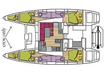 Louer catamaran à Cala dei Sardi - Lagoon 450F 