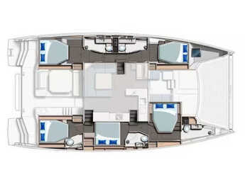 Chartern Sie katamaran in Marina Sukosan (D-Marin Dalmacija) - Leopard 50