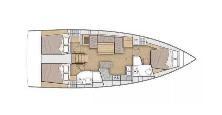 Rent a sailboat in Albatros Marina - Oceanis 40.1