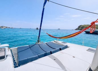 Chartern Sie katamaran in Platja des Jondal - Fountaine Pajot 38