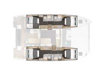 Alquilar catamarán en Marina Benitses - Lagoon 43 ( 4+2 cab)