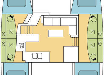 Louer catamaran à Adaköy Marina - Fountaine Pajot Elba 45 - 4 + 2 cab.