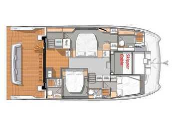Rent a power catamaran  in Marina Gouvia - Fountaine Pajot MY6