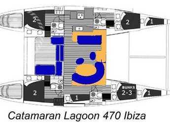 Noleggiare catamaran in Platja des Jondal - Lagoon 470