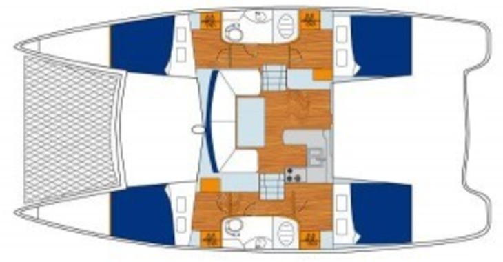 Rent a power catamaran in True Blue Bay Marina - Leopard 38