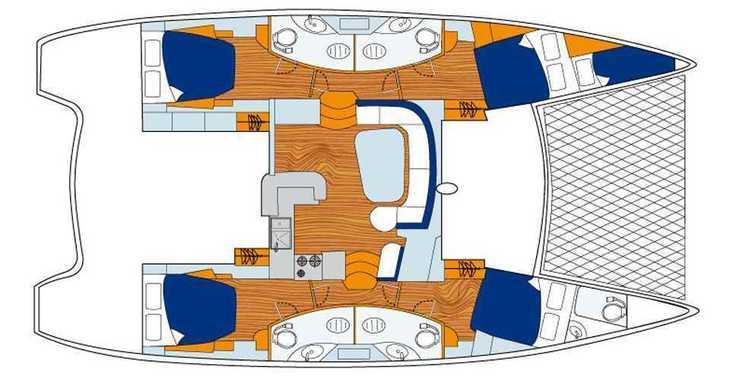 Louer catamaran à moteur à Blue Lagoon - Leopard 46